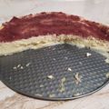 El cooksnap de Marga Prados cuando hizo Tarta de queso fresco 0% mg con mermelada de fresa y almendras.