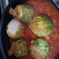 El cooksnap de Ruth Ibarra cuando hizo Calabacitas rellenas.