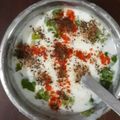 Asha Sharma's cooksnap of when they made Danhi Boondi Raita.