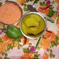 Runta Dutta's cooksnap of when they made কাঁচা আম দিয়ে মসুর ডাল (Kancha aam diye masoor dal recipein Bengali).