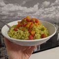 Cooksnap de Marina quando cozinhou Espaguete ao molho de abacate e pimentões.