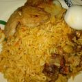 Umman Amir And Minaal 🎂🍜🍝's cooksnap of when they made Jollof Rice, Veg Salad and Chicken.