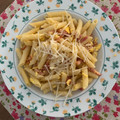 El cooksnap de Inma cuando hizo Pasta a la carbonara italiana.