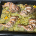 El cooksnap de Eduardo Agudo Alba cuando hizo Contramuslo de pollo al horno con patatas.
