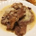 El cooksnap de Esteve Navarro Zaragoza cuando hizo Chuletas de cerdo en salsa de leche.