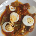 El cooksnap de belgobe cuando hizo Judías verdes con tomate y huevo duro.
