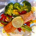 El cooksnap de Josemi CilantroYHierbabuena cuando hizo Salmón al horno con verduras.