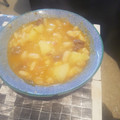 El cooksnap de Laurita Amador cuando hizo Alubias blancas con carne de ternera y verduras.