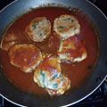 El cooksnap de Sara Castro cuando hizo Tortitas de atún con espinacas en salsa.