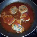 El cooksnap de Sara Castro cuando hizo Tortitas de atún con espinacas en salsa.