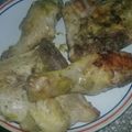 El cooksnap de Yamila Dornell cuando hizo Pollo al horno con mostaza y acompañado de ensalada de rúcula...