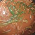 El cooksnap de kika cuando hizo Carne de res con nopales, en salsa de guajillo.