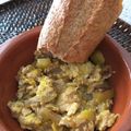 El cooksnap de Lourdes cuando hizo Revuelto calabacín con cebolla.