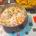 El cooksnap de Conchi cuando hizo Arroz tres delicias (Thermomix).