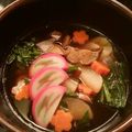 Koichi's cooksnap of when they made Ozoni (Mochi Soup).