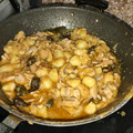 El cooksnap de Isidro Thepiru cuando hizo Salteado de patatas especiadas, chistorra y pimientos padrón.