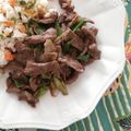 El cooksnap de Angélica cuando hizo Carne mongoliana🥩.