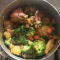 El cooksnap de olga luna cuando hizo Pollo, papa y vegetales para almuerzo de bebé o adulto muy sano.