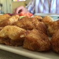 El cooksnap de Juanjo Jareño cuando hizo Albóndigas de bacalao con piñones.