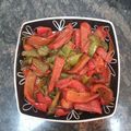 El cooksnap de Melanio Esteban cuando hizo Pimiento verde italiano con pimiento rojo huevos fritos.