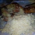 El cooksnap de Franco Jerez cuando hizo Pollo al horno con cebollas y arroz con crema como guarnición.
