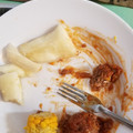 El cooksnap de Michelle Maez cuando hizo Albóndigas Hawaianas.