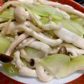 江湖小俠 的 佛手瓜舞菇炒五花肉 cooksnap