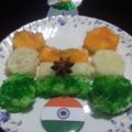 Reena Verbey's cooksnap of when they made Tricolour Bread Cham Cham.
