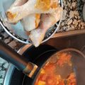 El cooksnap de MMar González Gómez cuando hizo Jamoncitos de pollo en salsa de almendras con patata frita.