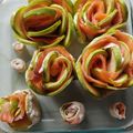 El cooksnap de Reyes Salgueiro cuando hizo Flores de salmón y calabacín.