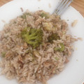 El cooksnap de Lis VB cuando hizo Brócoli, arroz, pollo y champiñones aromatizado con salsa de soja.