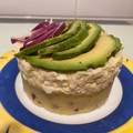 El cooksnap de mariensantamariaroca cuando hizo Causa limeña de pollo (Saona).
