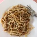 Szilvia Rigóné Bánhegyi Cooksnap-ja, amikor elkészítette a(z) Bolognai spagetti receptet.