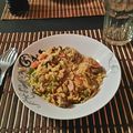 El cooksnap de Mauro Larrea cuando hizo Arroz con mejillones.