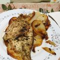 El cooksnap de Natalia HerranZ cuando hizo Dorada al horno con cebolla y patata.