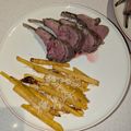 Rachel's cooksnap of when they made Mustard Butter Rack of Lamb.