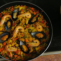 El cooksnap de Pacojo Trujillo cuando hizo Fideuá de mejillones y gambas.