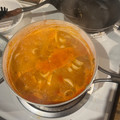El cooksnap de Arnaldo Valdes cuando hizo Calamares en salsa americana con arroz.