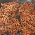 El cooksnap de Mildred Bonifaz cuando hizo Machaca a la mexicana.