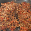 El cooksnap de Mildred Bonifaz cuando hizo Machaca a la mexicana.