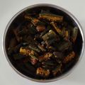Minaxi Bhatt's cooksnap of when they made Lady finger.