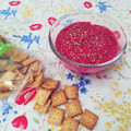 El cooksnap de Croqueta y Abstracta cuando hizo Hummus de remolacha con thermomix.