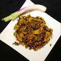 Supriya Thengadi's cooksnap of when they made मुळ्याच्या पानांचा झुणका (zhunka recipe in marathi).