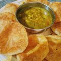 Umme Ali 's cooksnap of when they made Chana daal bhari kachori.