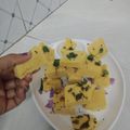 Smita Barot's cooksnap of when they made ચણાના લોટ ના ખમણ (બેસન ના ખમણ).
