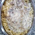 El cooksnap de Fati Dasilva cuando hizo Macarrones cremosos con champiñones y queso fundido.
