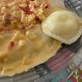 El cooksnap de Bettina Díaz Smoljko cuando hizo Sorrentinos de camarones, mozzarella, ajo y perejil y salsa de 4 quesos.