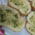 El cooksnap de Esme Romero cuando hizo Pan con ajo y parmesano.