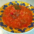 El cooksnap de Aaron Gisbert cuando hizo Ternera en salsa con tomate.