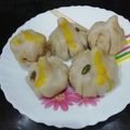 Aruna Thapar का कुकस्नैप जब उन्होंने उकडीचे मोदक (Ukdiche Modak recipe in hindi) बनाया था।